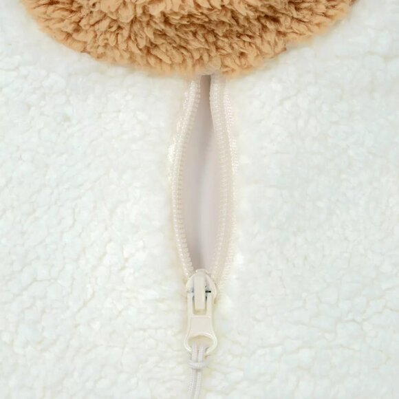 NEW Faux Shearling Neutral Dog Vest - Boots & Barkley™ Small Up to 20 Pounds - Picture 6 of 10